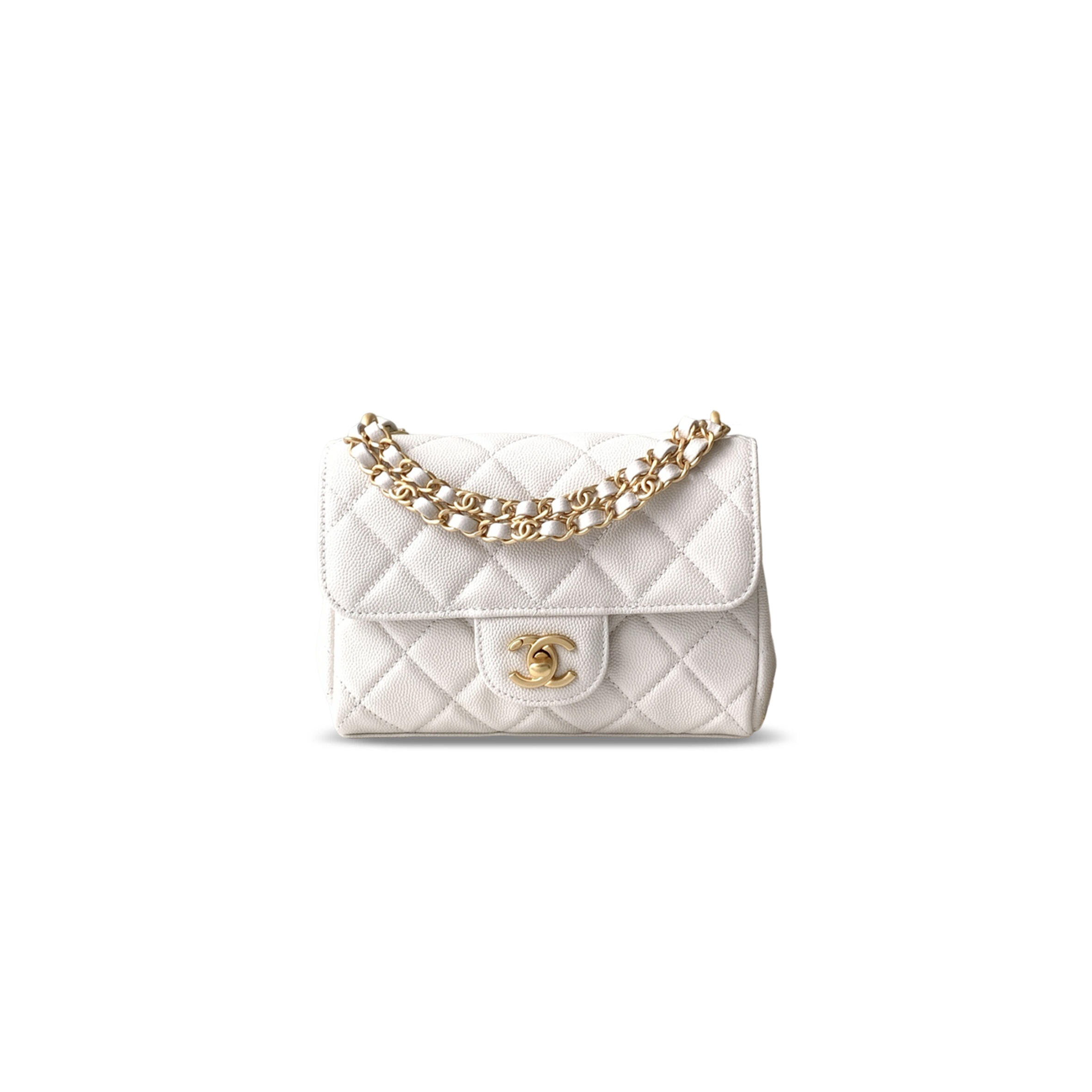 CHANEL 25P CAVIAR LEATHER MINI CLASSIC FLAP BAG AS5239 (18*13*5.5cm)